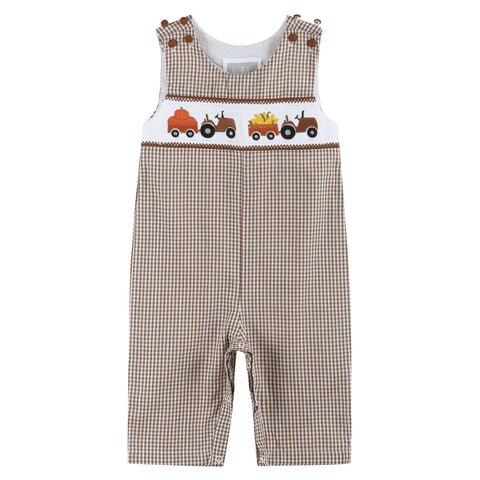 Fall Smocked Overalls