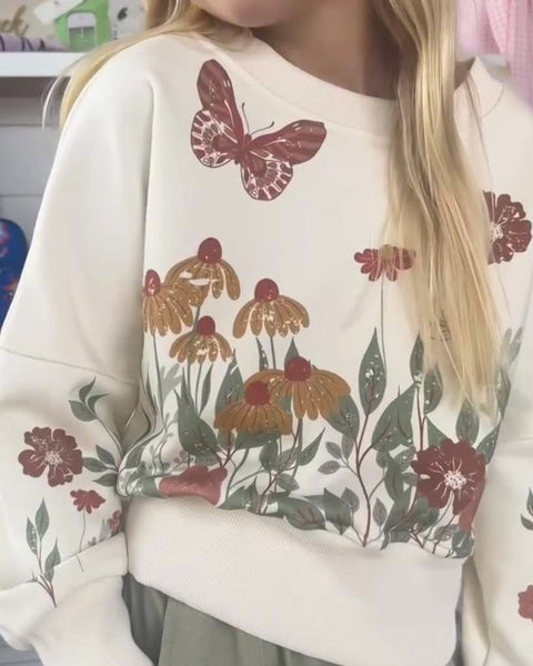 Floral Garden Blousen Sweatshirt
