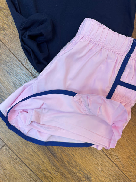 Pleated Athletic Shorts