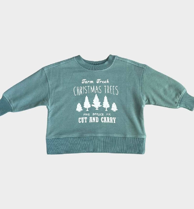 Christmas Tree Boxy Sweatshirt