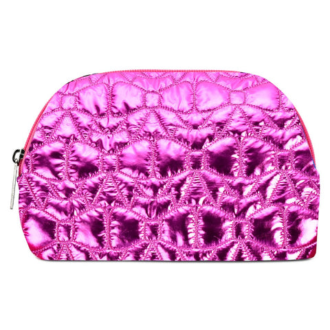 Bows Quilted Cosmetic Bag
