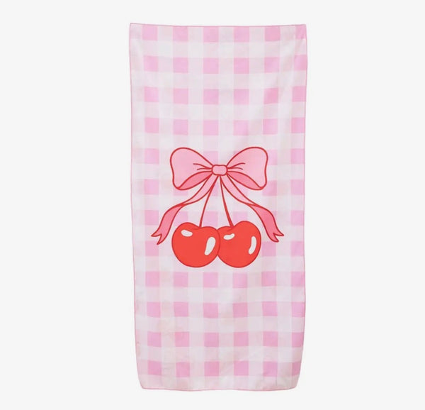 Cherry & Bow Quick Dry Beach Towel