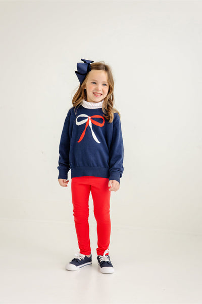 Isabelle's Intarsia Sweater-Bow