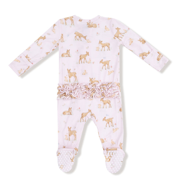 Little Fawn Ruffle Footie