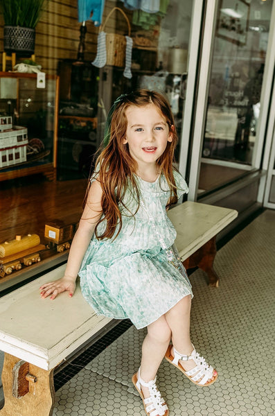 Teal Tiered Dress