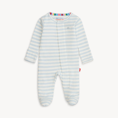 Blue Stripe Footie
