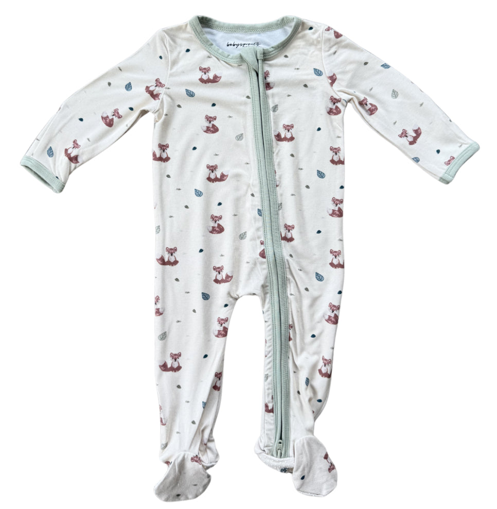 Fox Zipper Footie