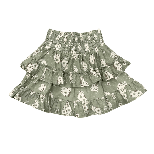Sage Ruffled Skirt