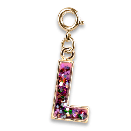 Glitter Initial Charms
