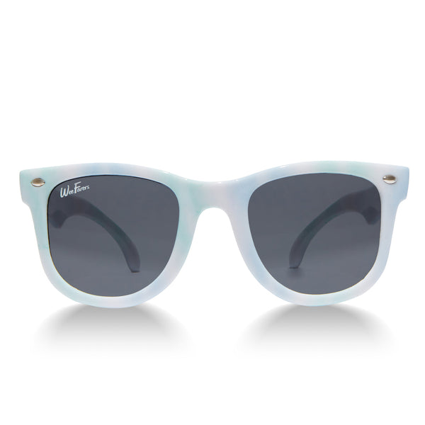 Polarized Sunglasses-Tie Dye Blue-Green