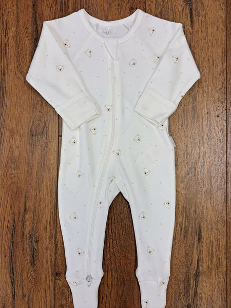 Bear Zipper Footie