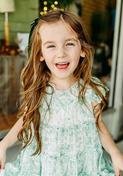 Teal Tiered Dress