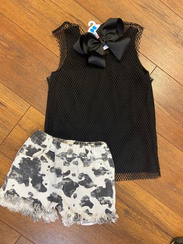 Cow Print Shorts