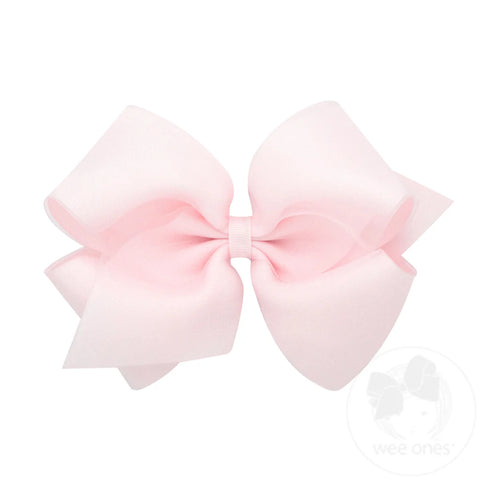 Powder Pink Medium Overlay Bow