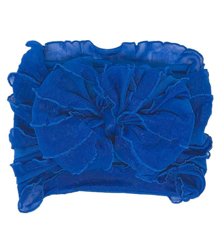 Ruffled Headband-Royal