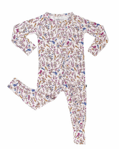 Ariana Ruffled Zippered Footie