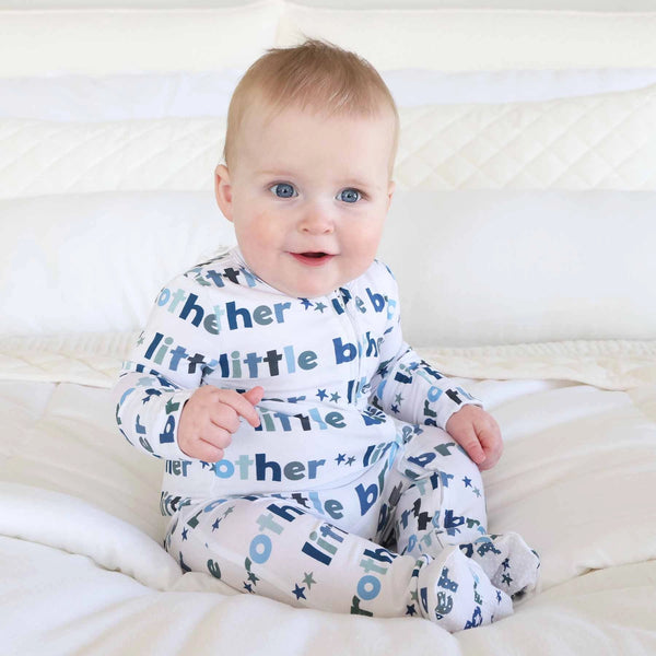 Little Brother Zipper Footie