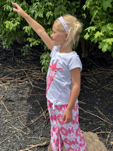 Giraffe Tie Front Tee