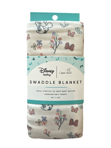 Minnie’s Bowquet Knit Swaddle Blanket