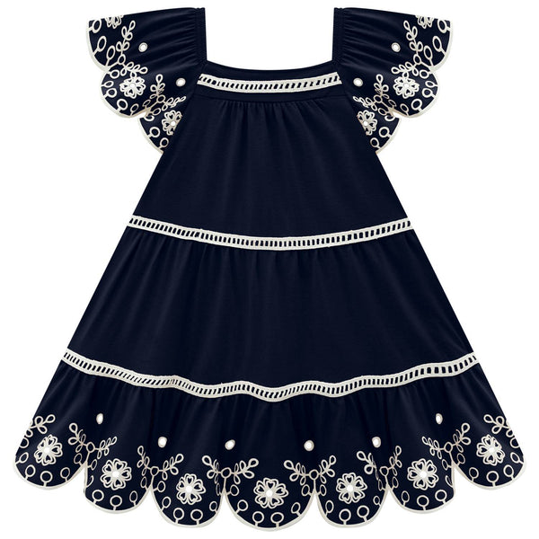 Eyelet Scallop Dress