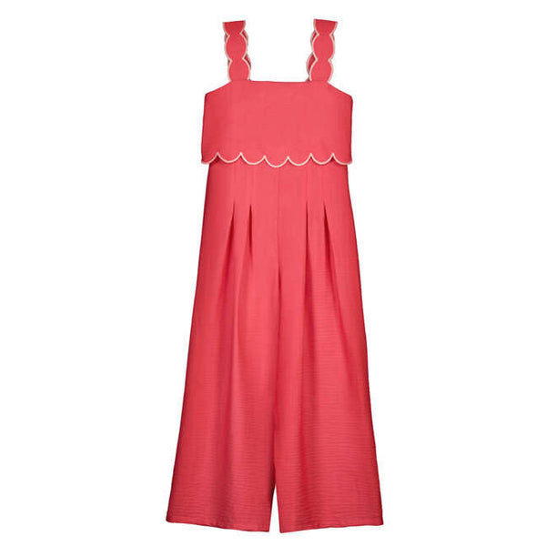Coral Scalloped Jumper