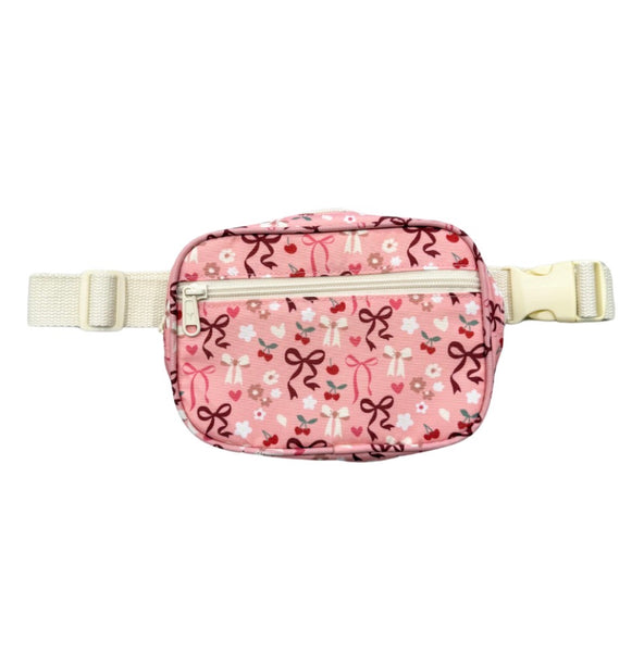 Cherry Hearts Mini Belt Bag