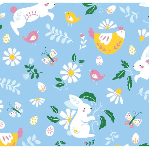 Easter Basket - Floral Bunnies