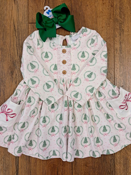 Christmas Bow Pocket Dress