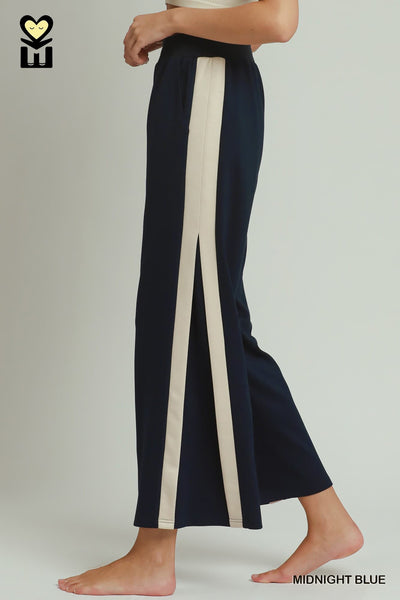 Black Color Block Pants