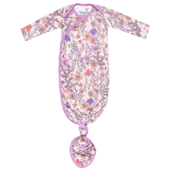 Flora Newborn Knotted Gown