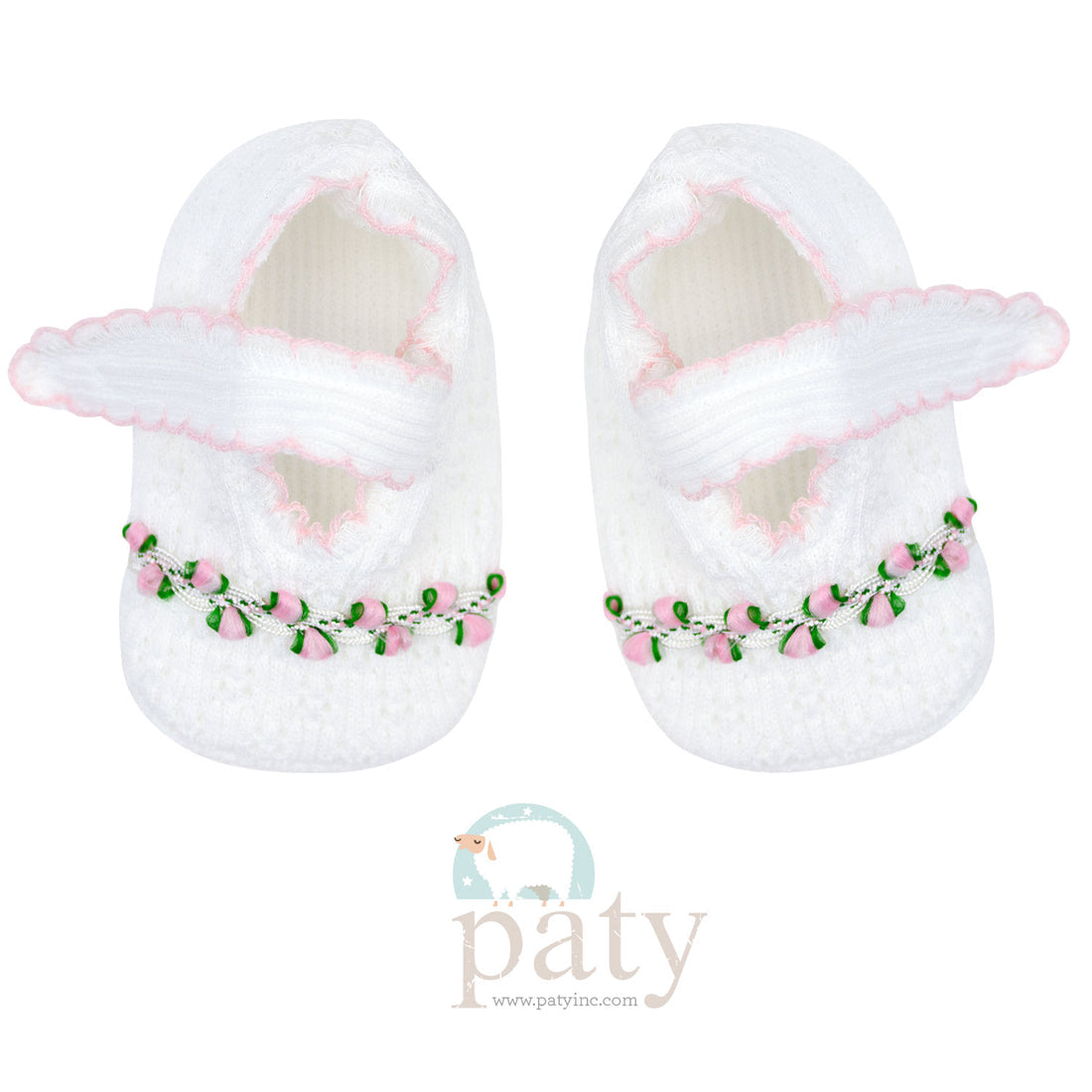 Rosette Crib Shoes