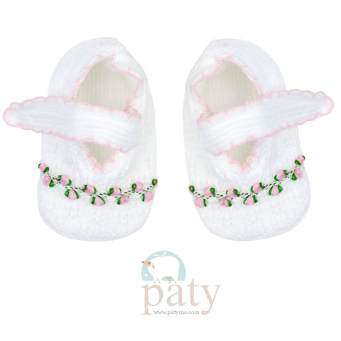 Rosette Crib Shoes
