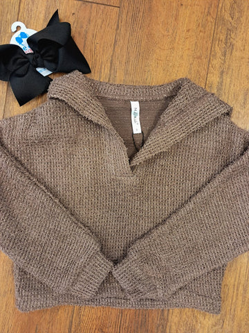 Mocha Collar Sweater