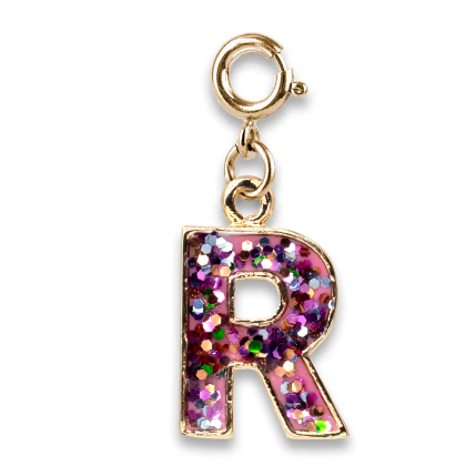 Glitter Initial Charms