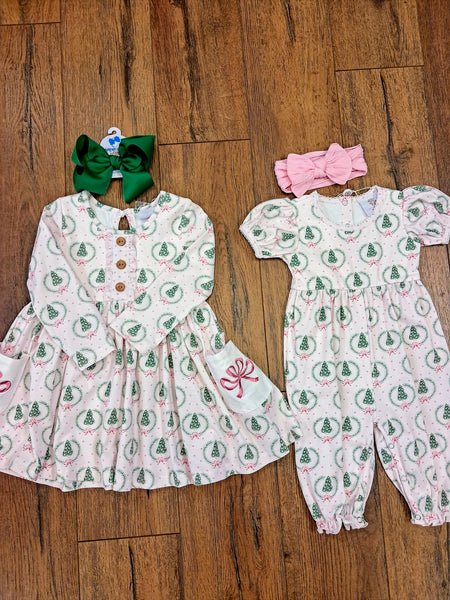 Christmas Bow Pocket Dress