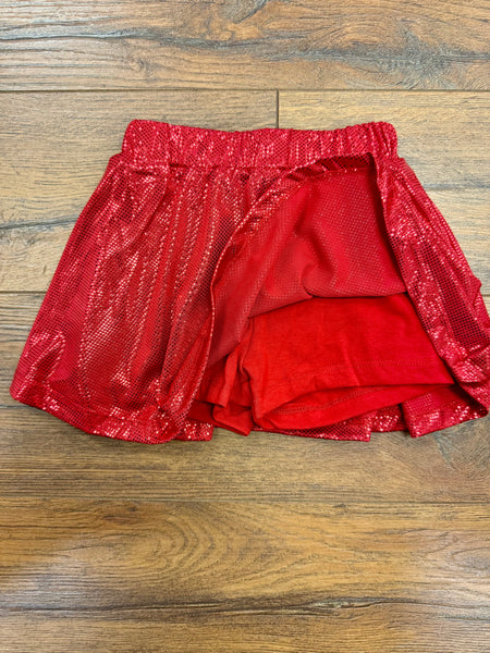 Red Sparkle Skort