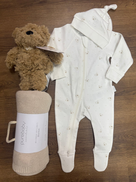 Bear Zipper Footie