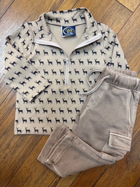 Deer Pullover 1/4 Zip