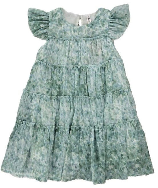 Teal Tiered Dress