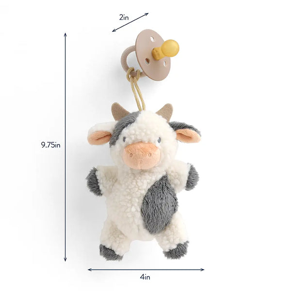 Plush Cow & Natural Rubber Pacifier