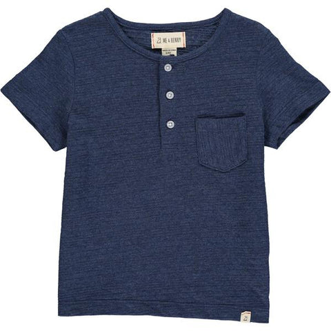 Navy Henley Top