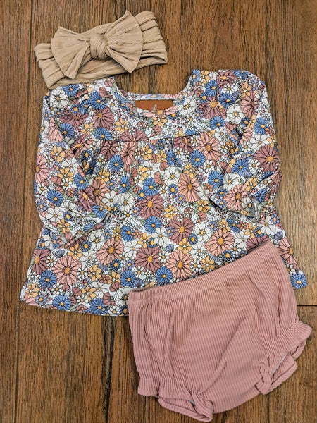 Floral Bloomer Set - Rose