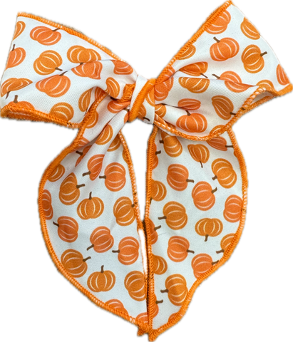 Pumpkin Medium Whimsy Tail Bow