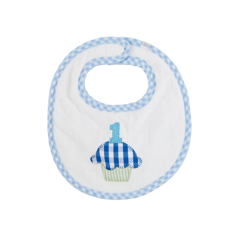 Blue Musical Birthday Bib