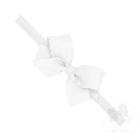 White Small Bow & Band