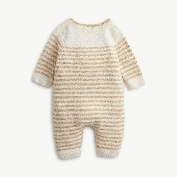 Chenille Sweater Romper - Khaki