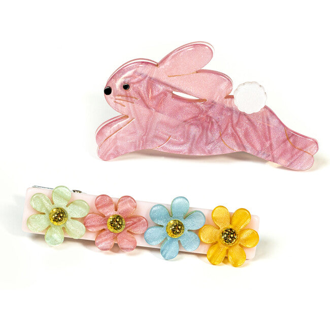 Bunny & Flower Clip