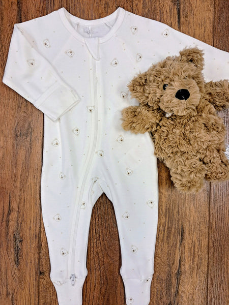Bear Zipper Footie