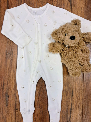 Bear Zipper Footie