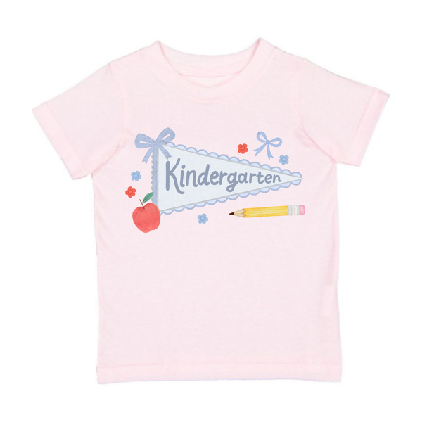 Kindergarten Bow Pennant Tee